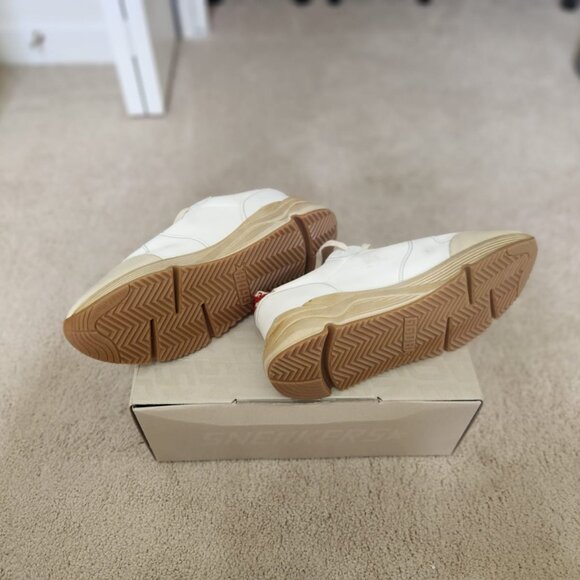 Golden Goose Men's Running Sole with leather star and heel tab with red print - Picture 4 of 8